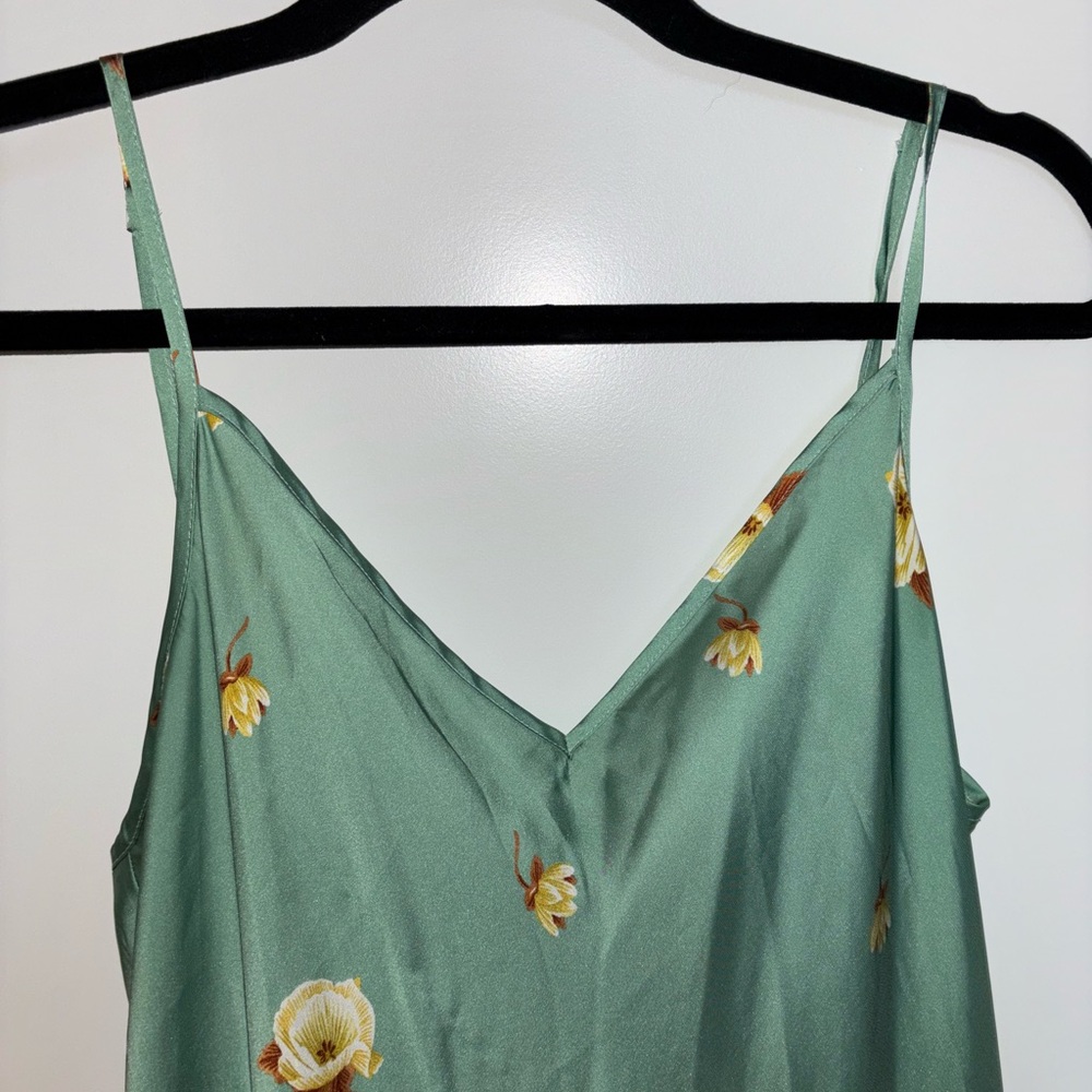 Floral Green Dress